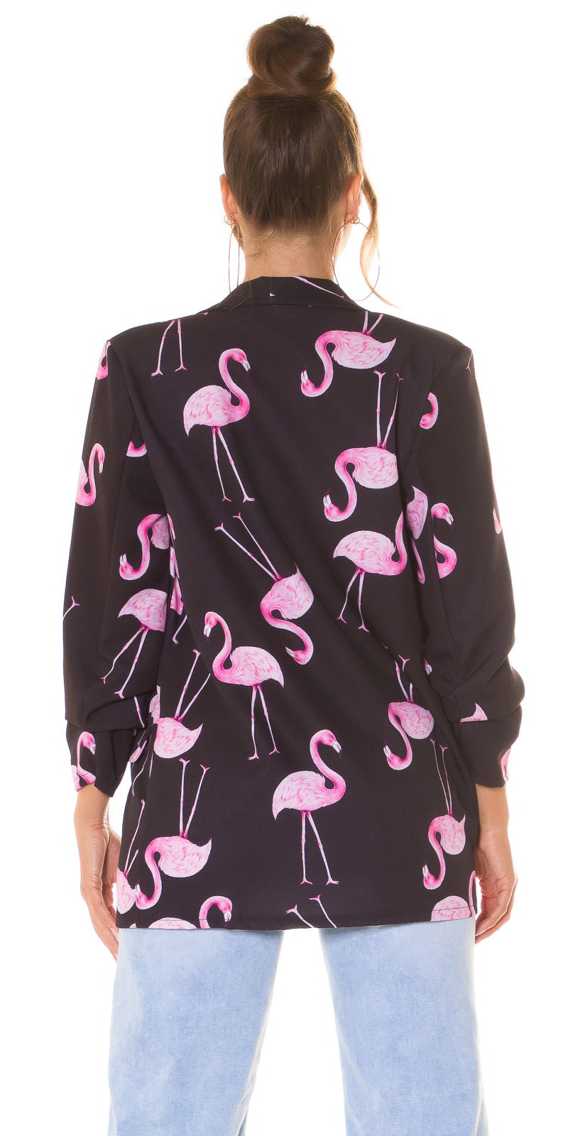 Seksowna marynarka "Flamingo" z drapowanymi rękawami