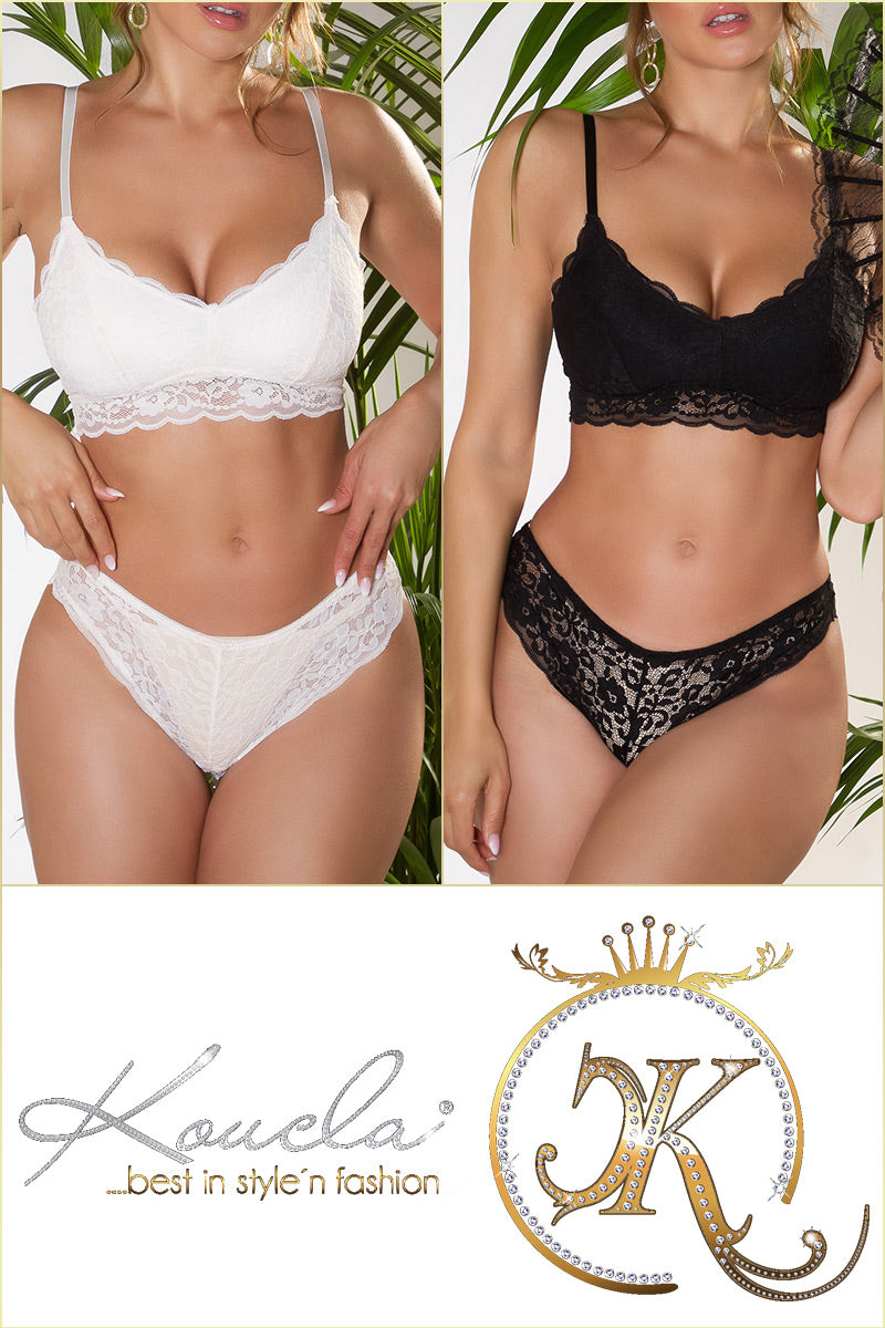 Sexy Lingerie 2Piece-Set / Koronkowy biustonosz + majtki