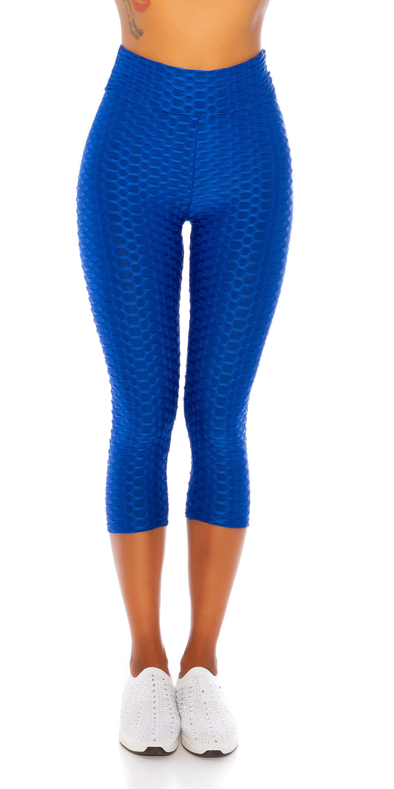Seksowne legginsy z wysokim stanem 7/8