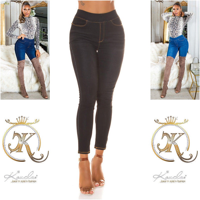 Seksowne legginsy z wysokim stanem