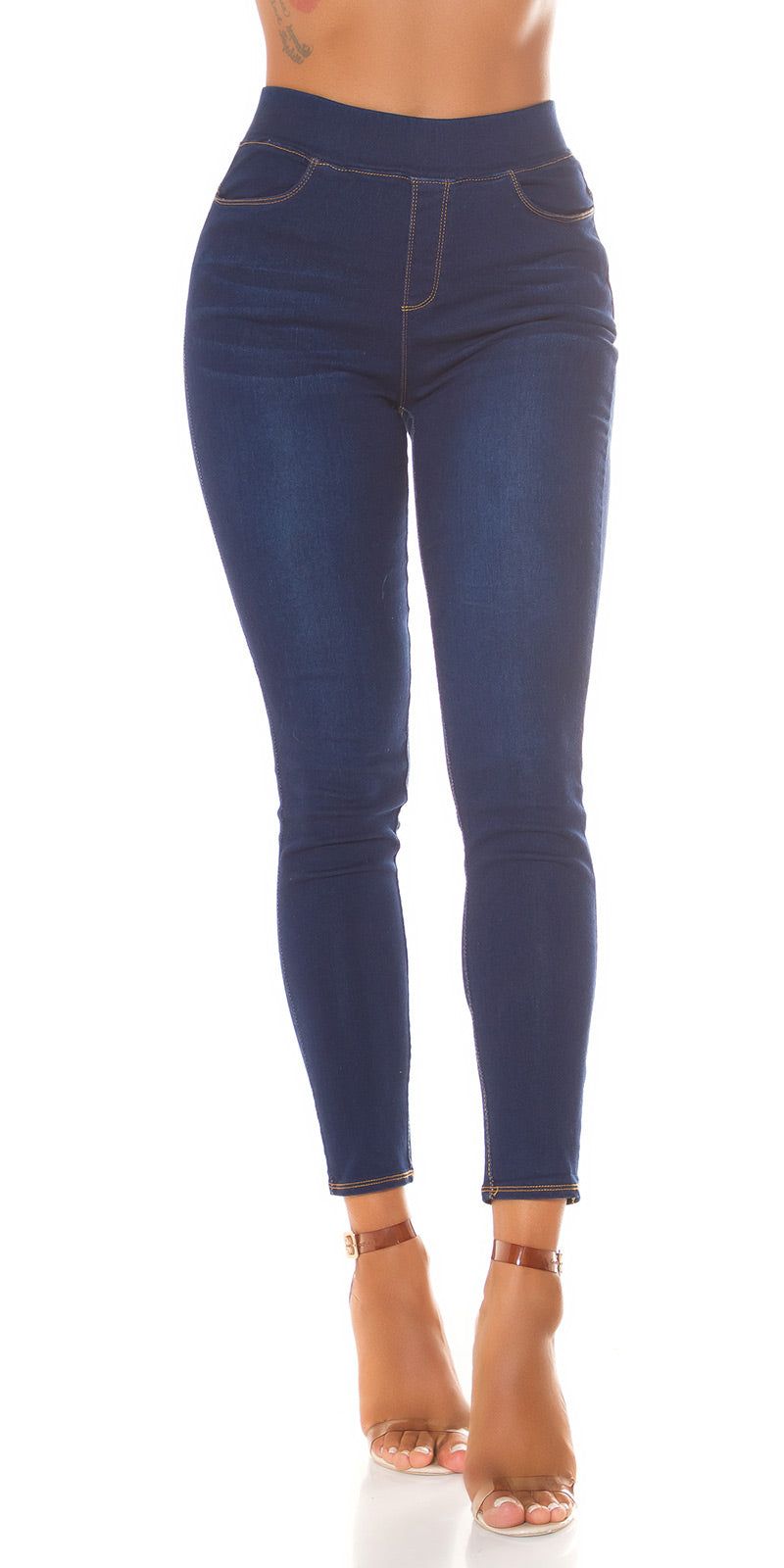 Seksowne legginsy z wysokim stanem