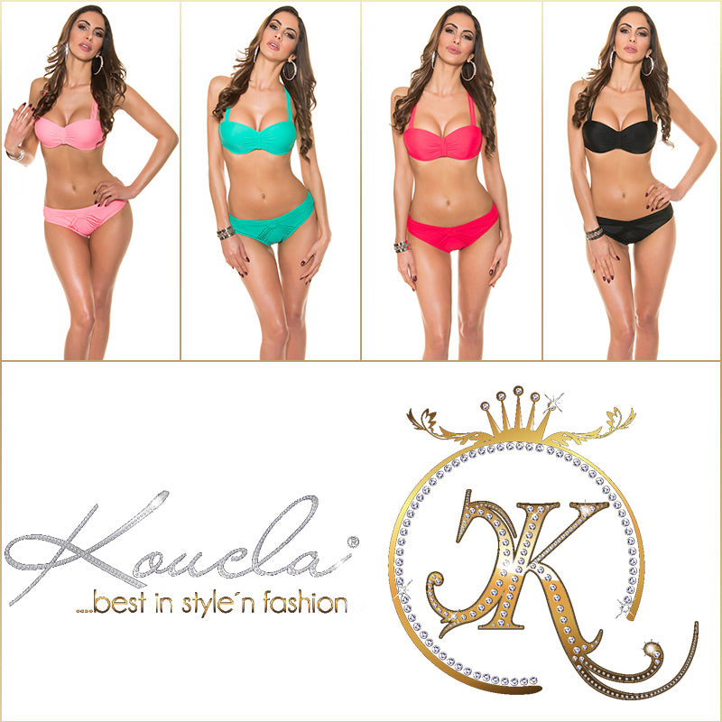 Bikini push-up z seksownymi plecami