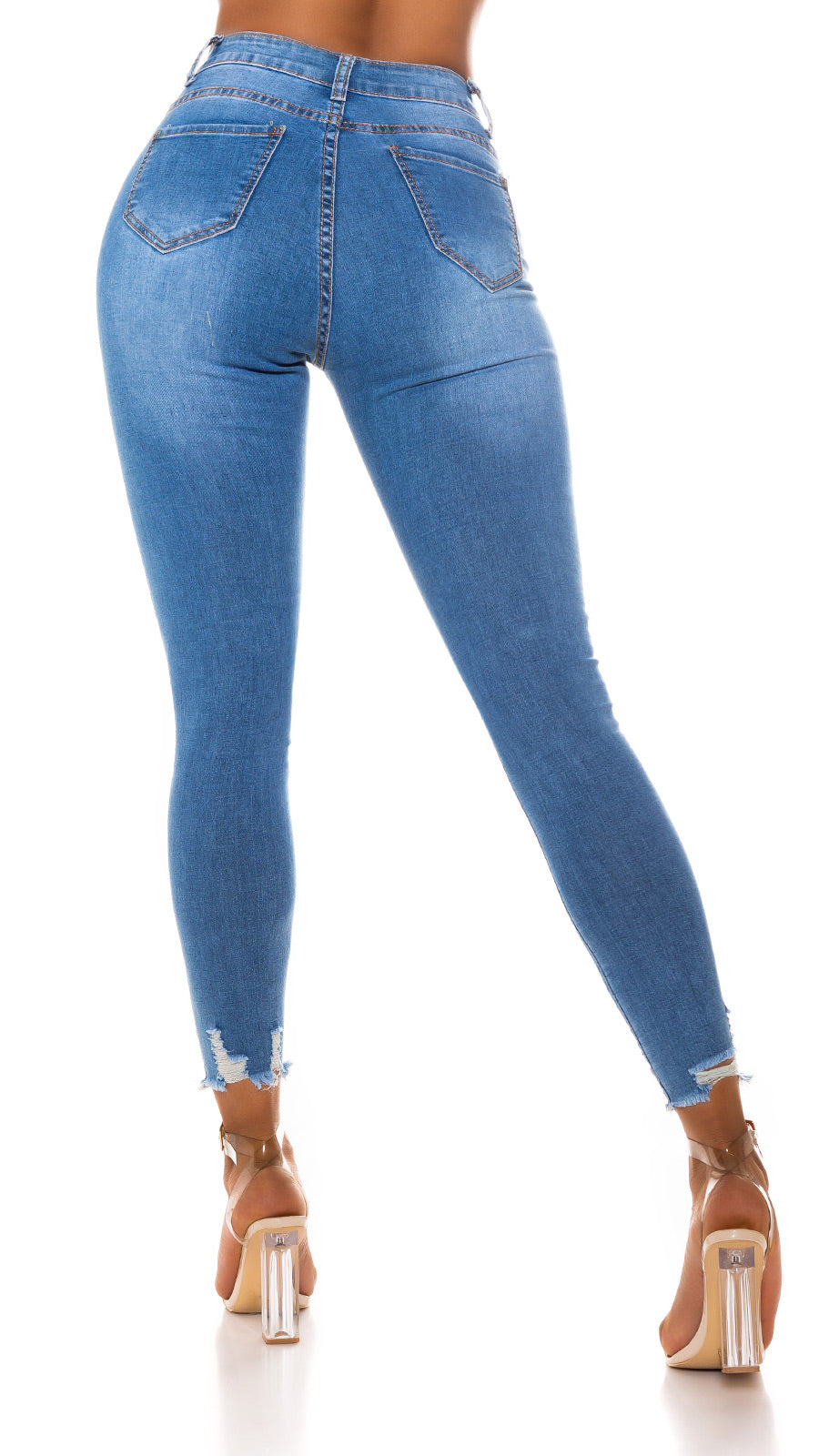 Seksowne dżinsy z wysokim stanem Slim Fit