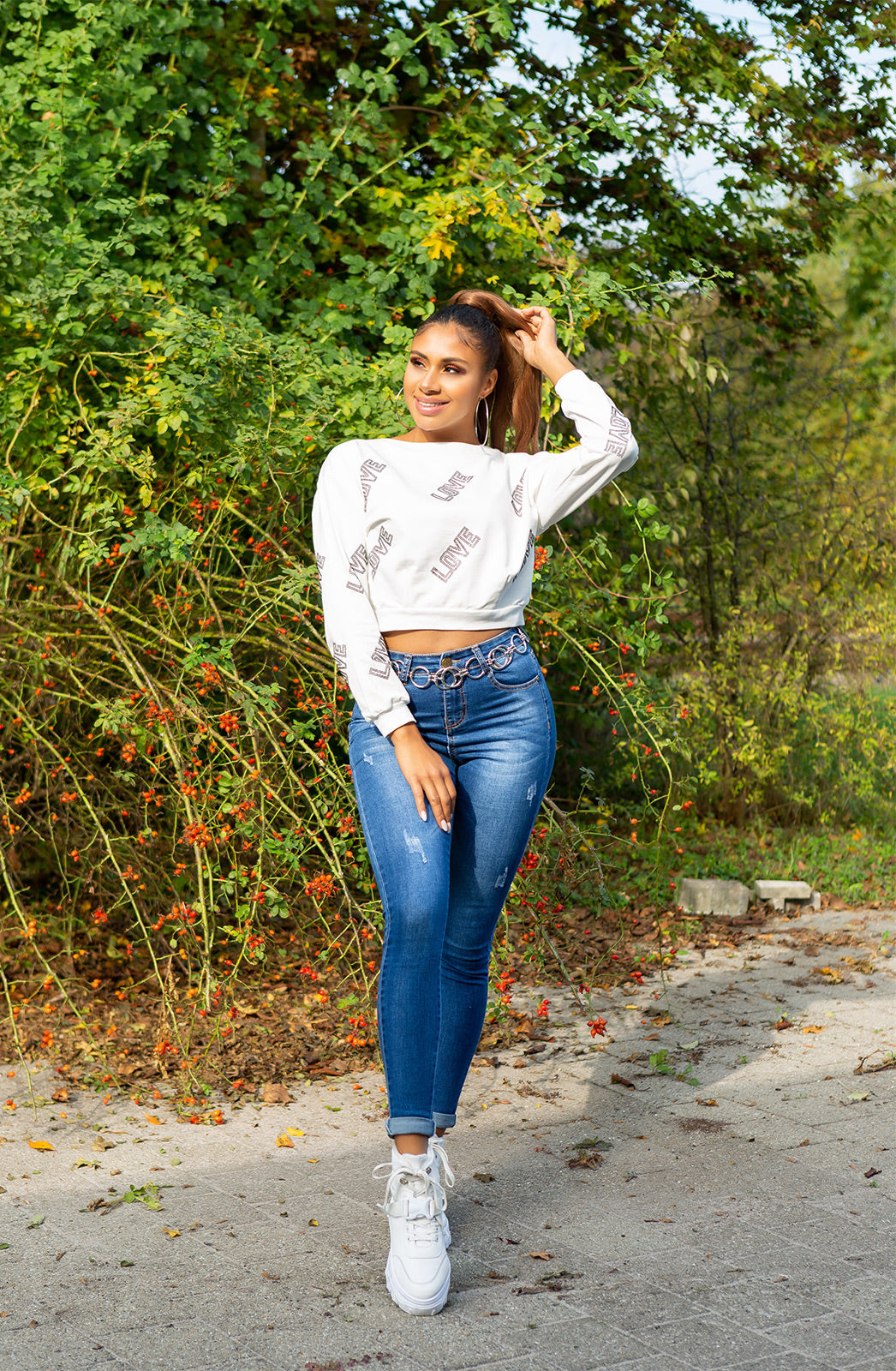 Seksowne jeansy Skinny Fashion