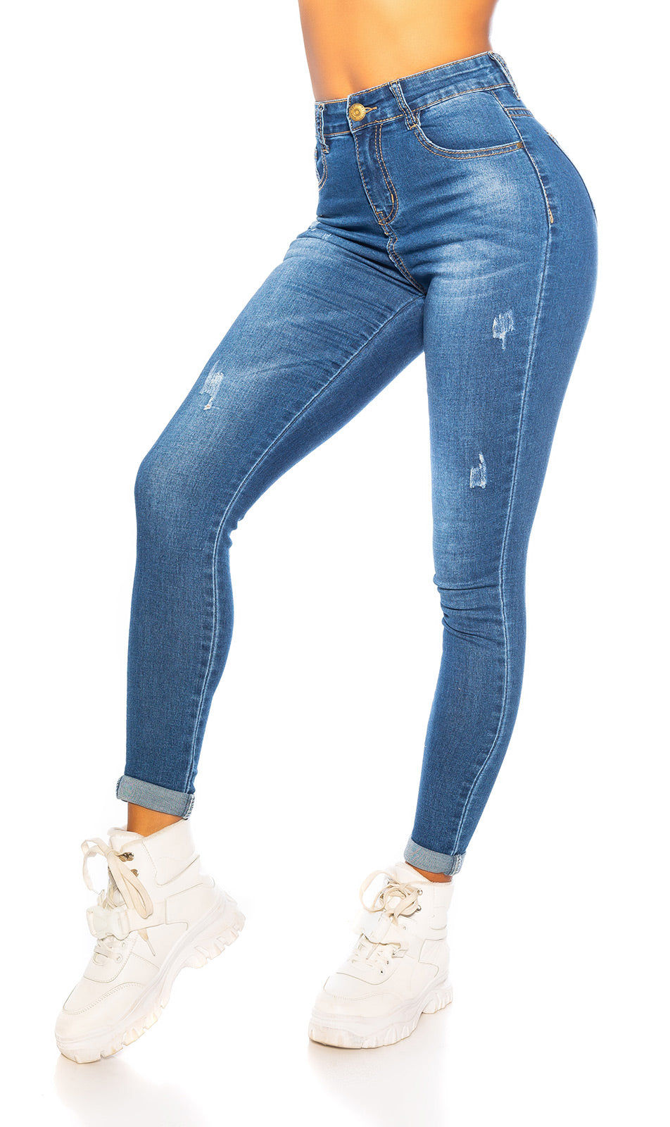 Seksowne jeansy Skinny Fashion