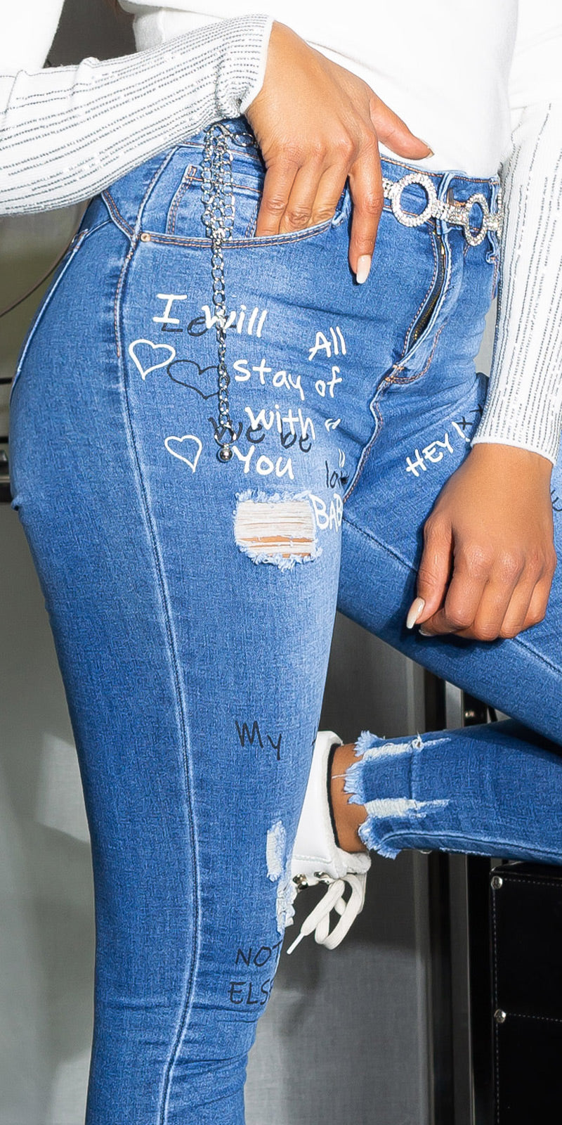 Sexy Skinny BABY Jeans Used Look