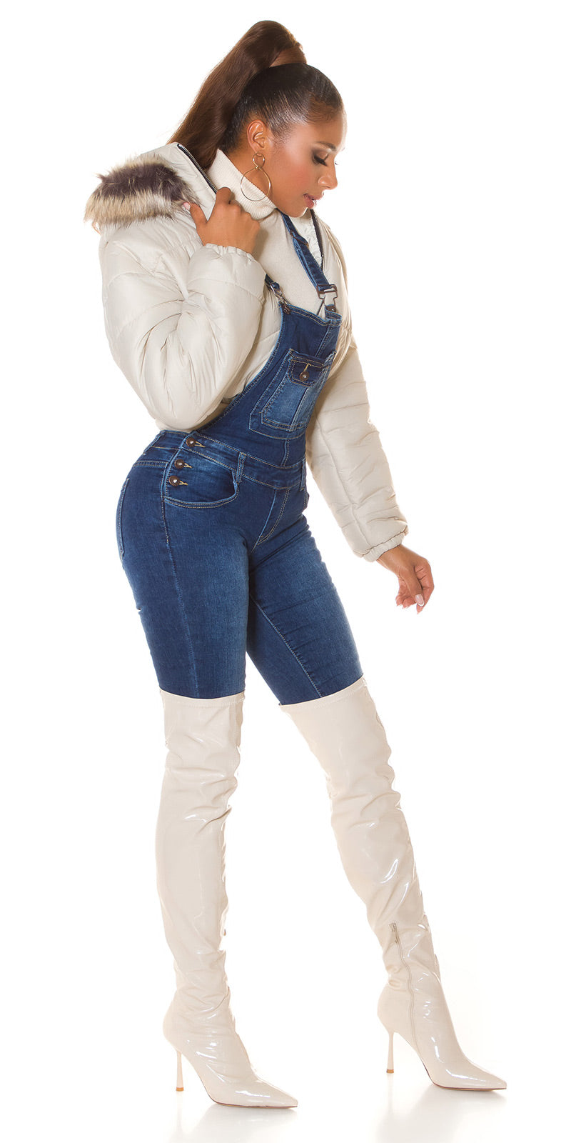 Seksowne jeansy Latzhose