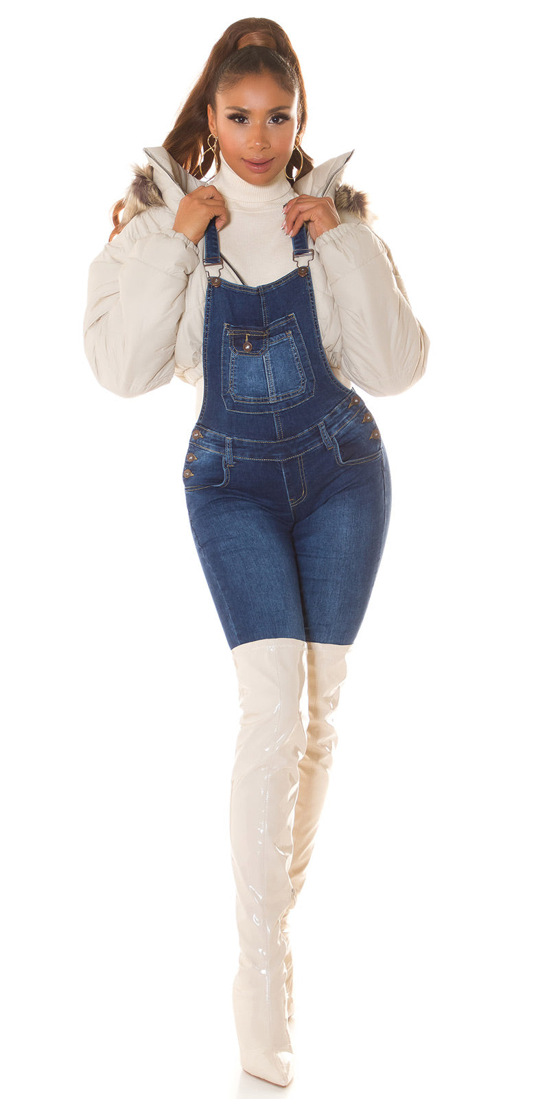 Seksowne jeansy Latzhose