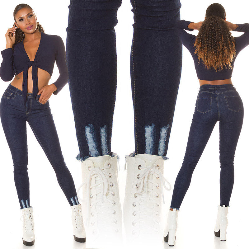 Seksowny wygląd jeansów push up