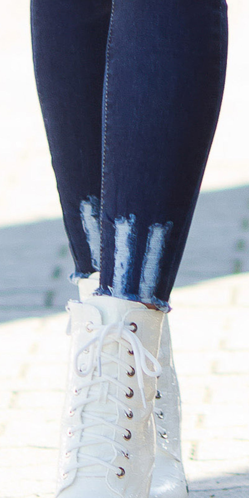 Seksowny wygląd jeansów push up