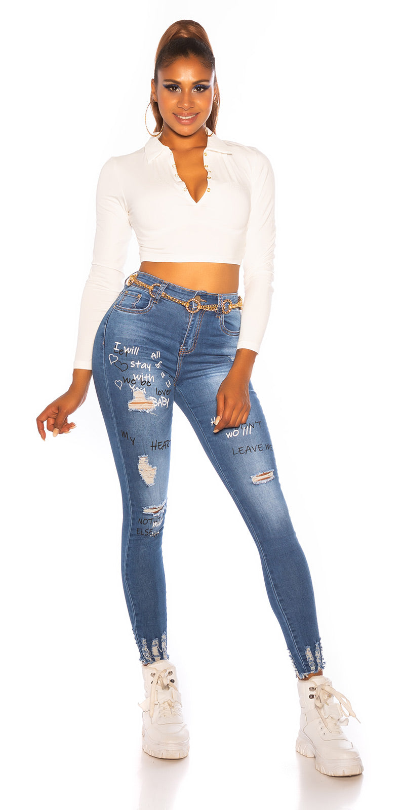 Seksowne jeansy Skinny My Heart