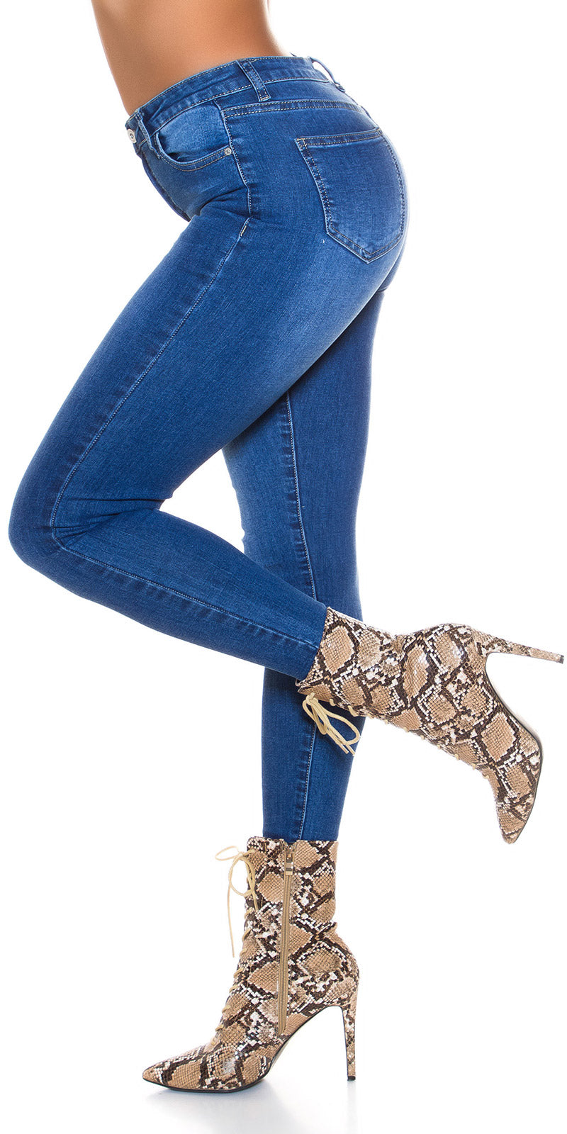 Seksowne klasyczne jeansy skinny