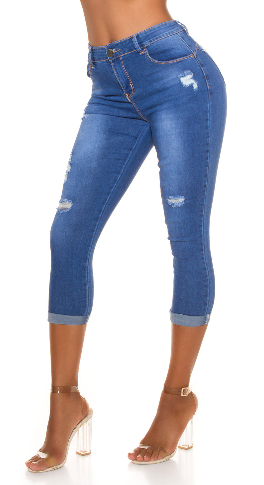 Seksowne modne dżinsy slim fit