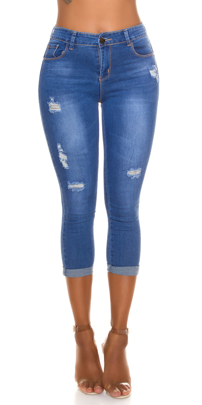 Seksowne modne dżinsy slim fit