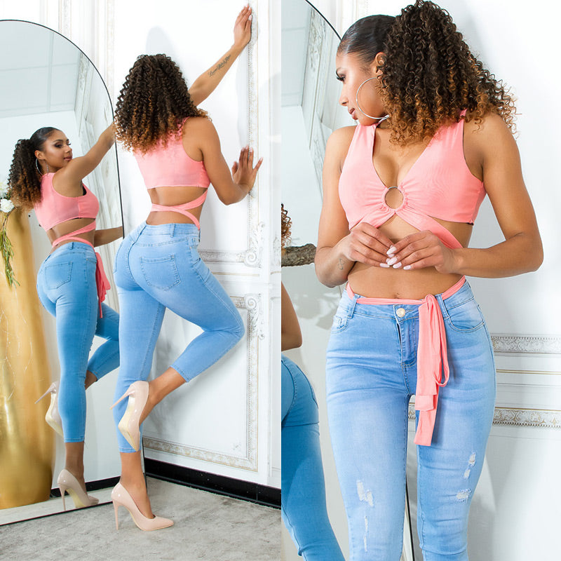 Seksowne jeansy Skinny Jeans w jasnym kolorze