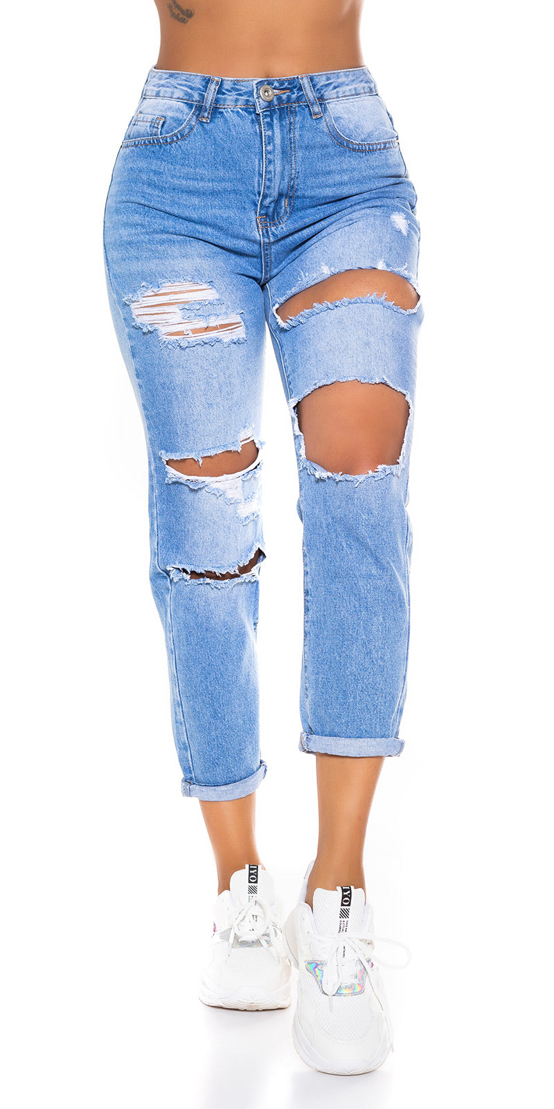 Modne jeansy typu boyfriend