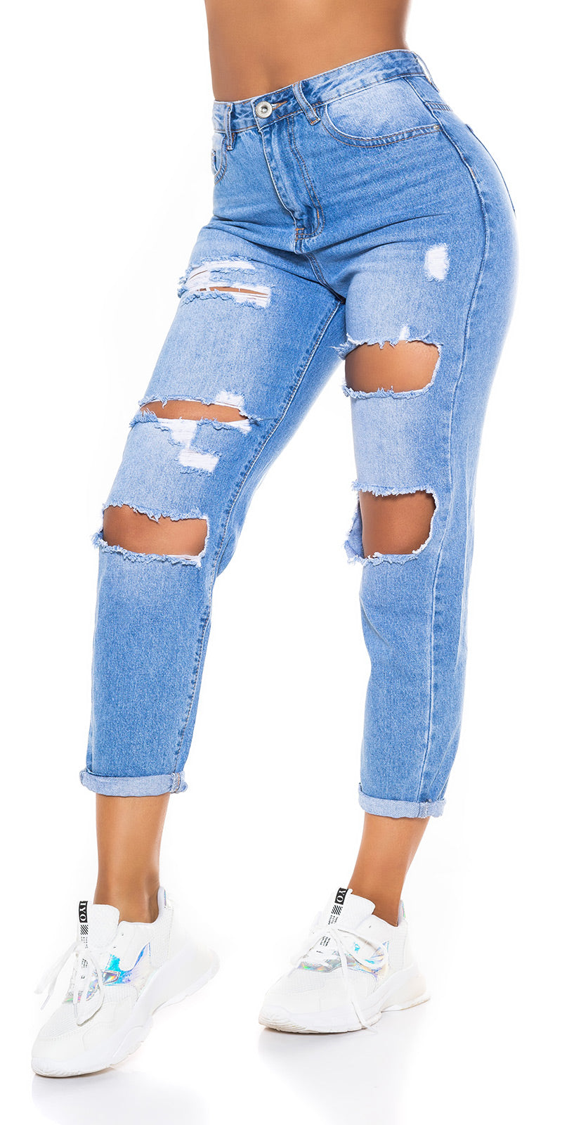 Modne jeansy typu boyfriend
