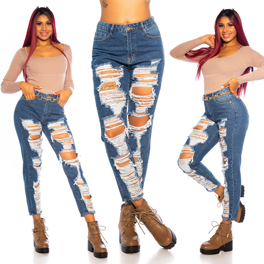 Sexy Mom Jeans Mega Used Look