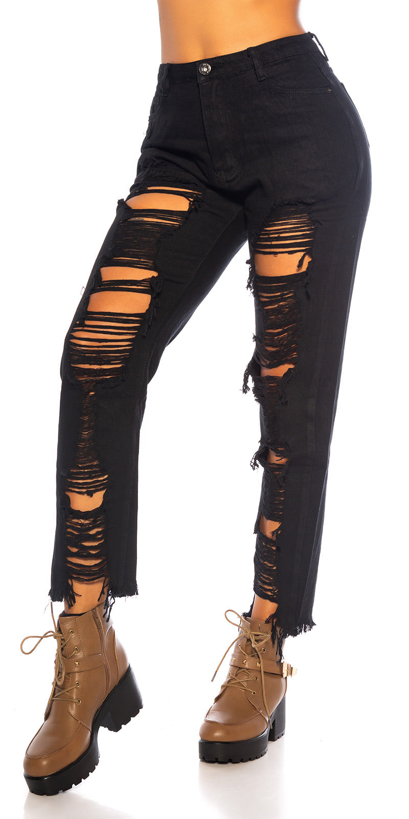 Sexy Casual Jeans Mom Fit/ Used Look