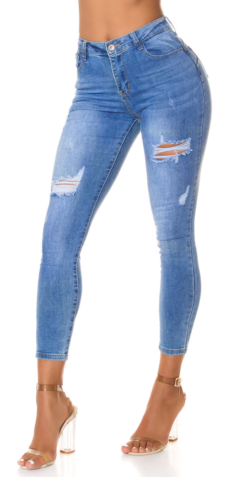 Seksowny wygląd jeansów push up