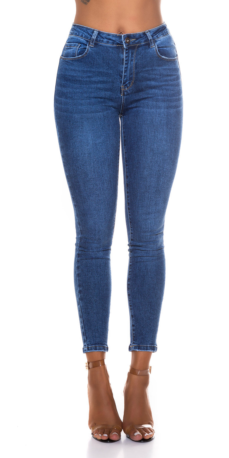 Seksowne klasyczne dżinsy slim fit