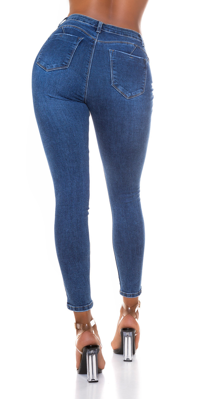 Seksowne klasyczne dżinsy slim fit