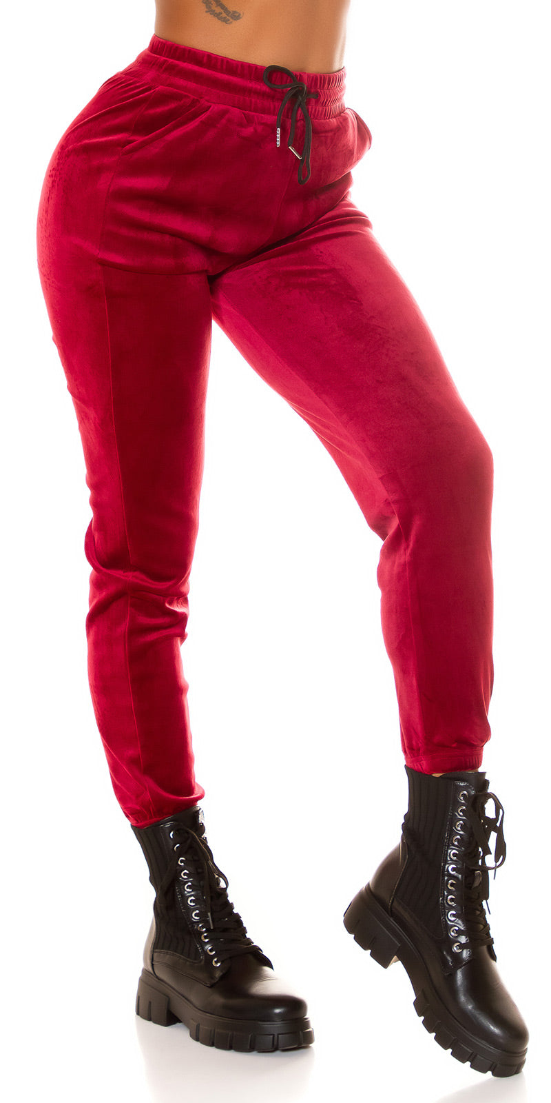 Seksowne joggery Musthave Loungewear wykonane z pluszu
