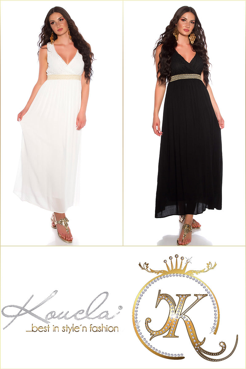 Seksowna sukienka Goddes Maxidress z koronką