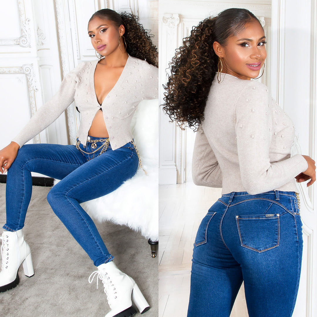 Seksowne klasyczne jeansy skinny !Push-Up!