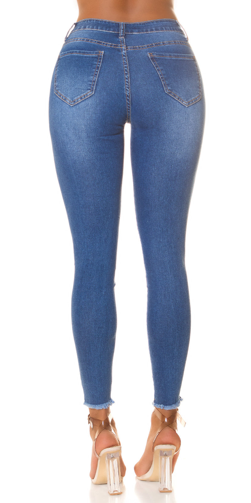 Sexy Skinny Jeans Used-Look