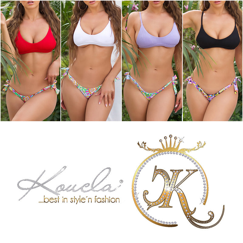 Modny zestaw bikini/biustonosz + bezczelne majtki