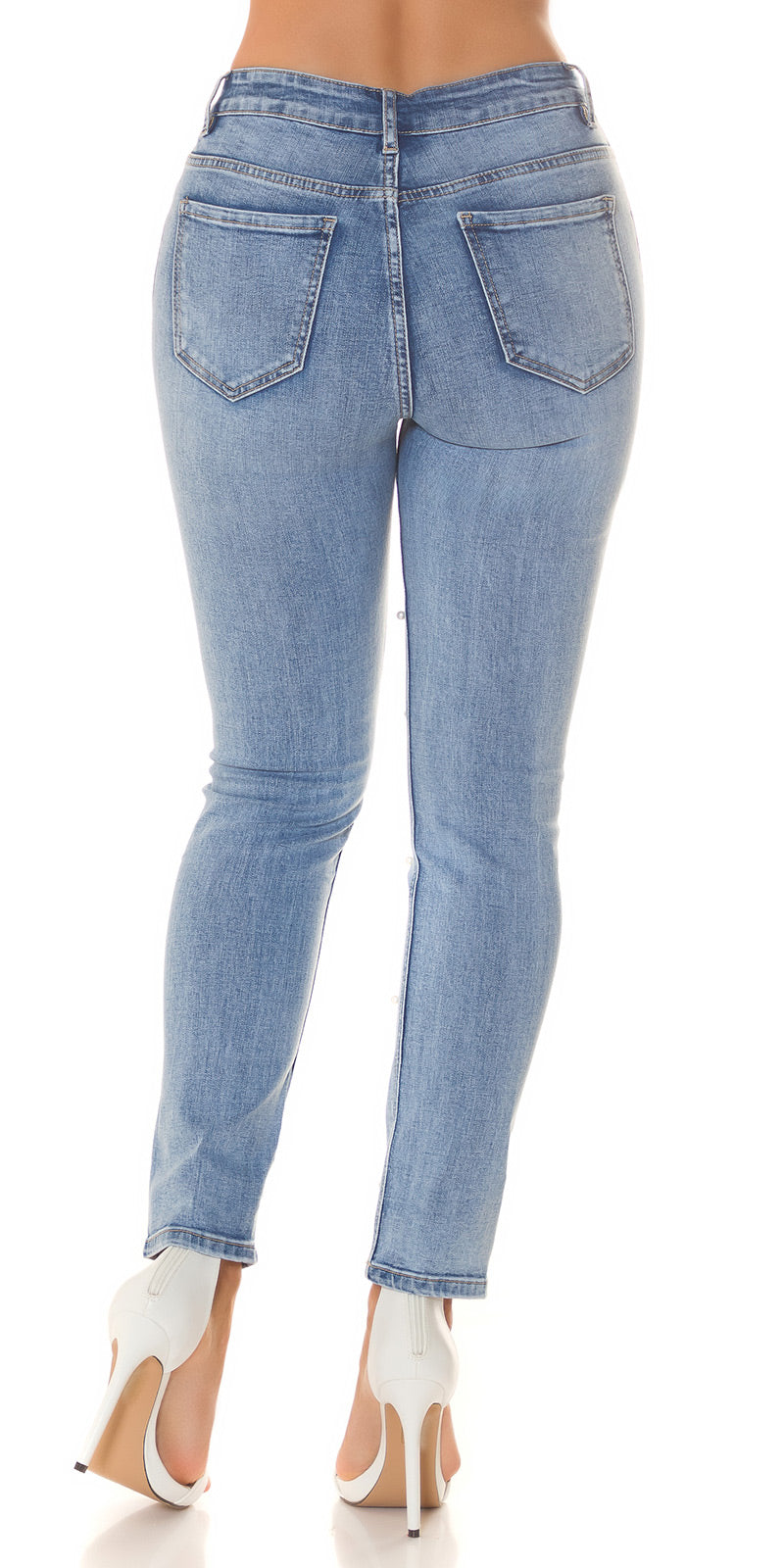 Seksowne jeansy z perełkami - Musthave Statement Jeans