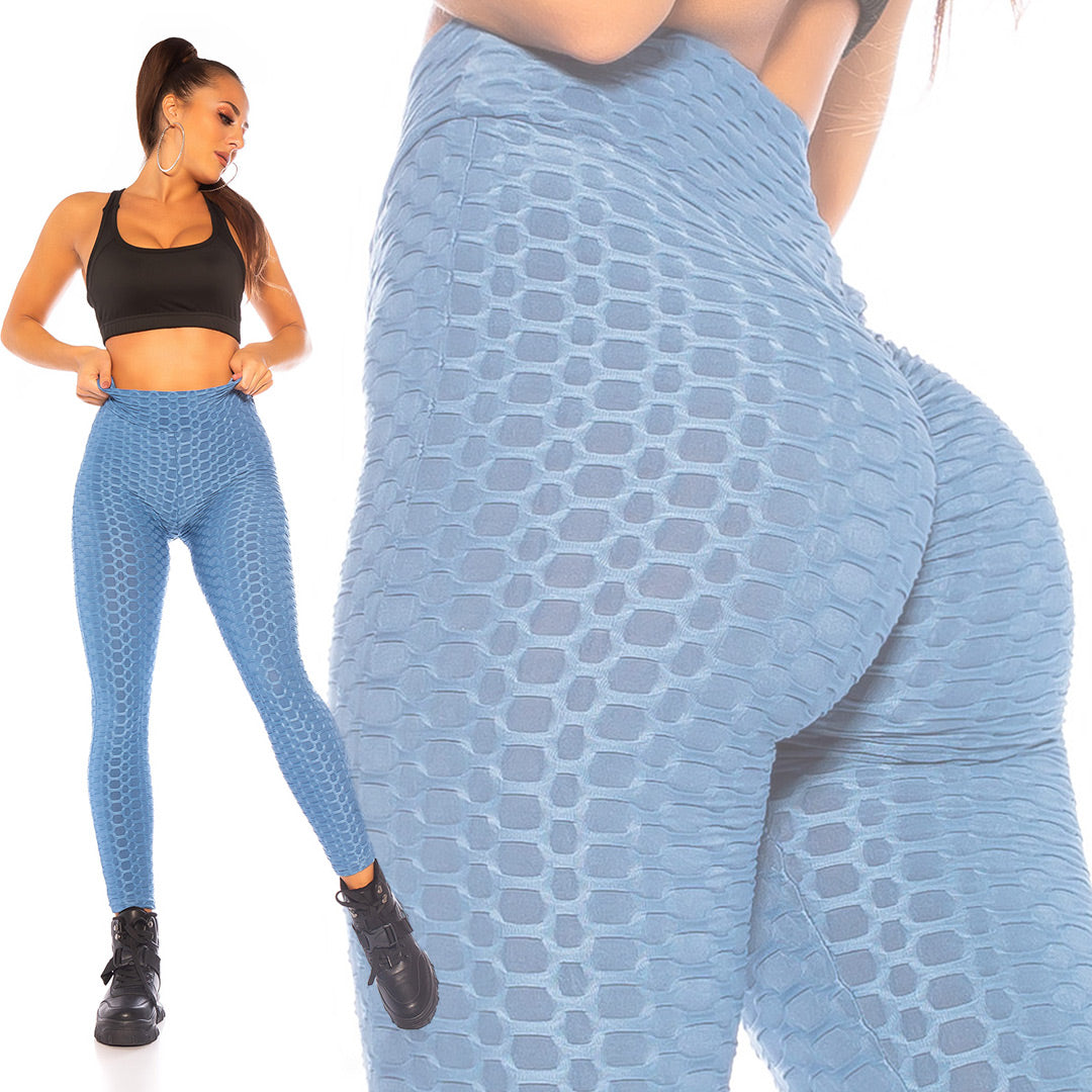 Seksowne legginsy push-up z wysoką talią