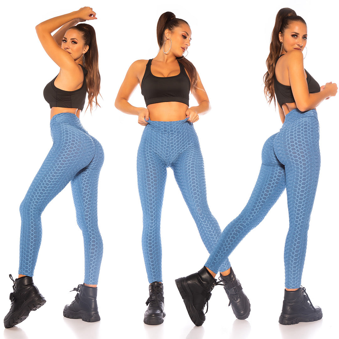 Seksowne legginsy push-up z wysoką talią