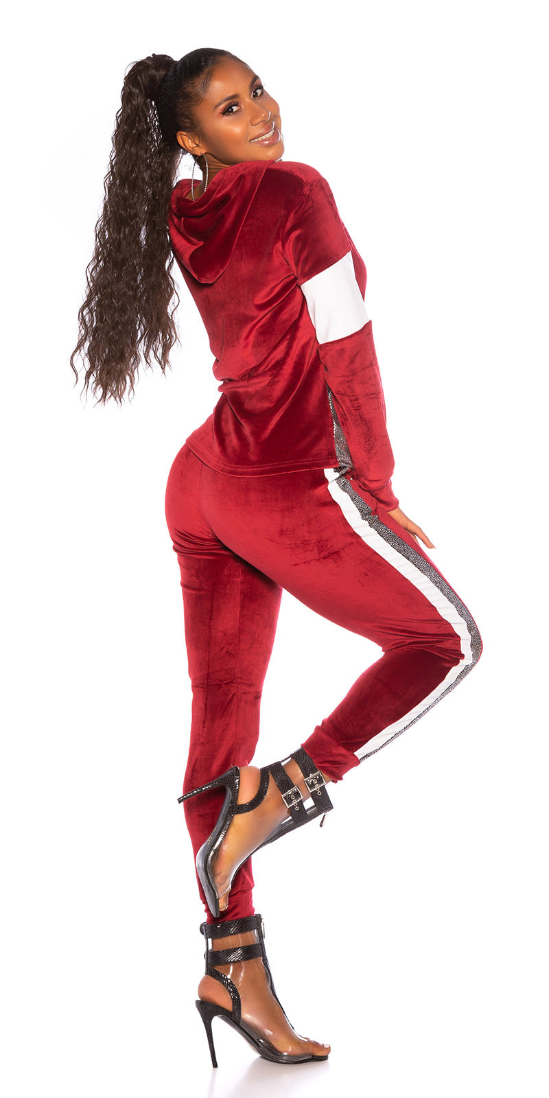 Sportowy 2-częściowy zestaw Velvet Look