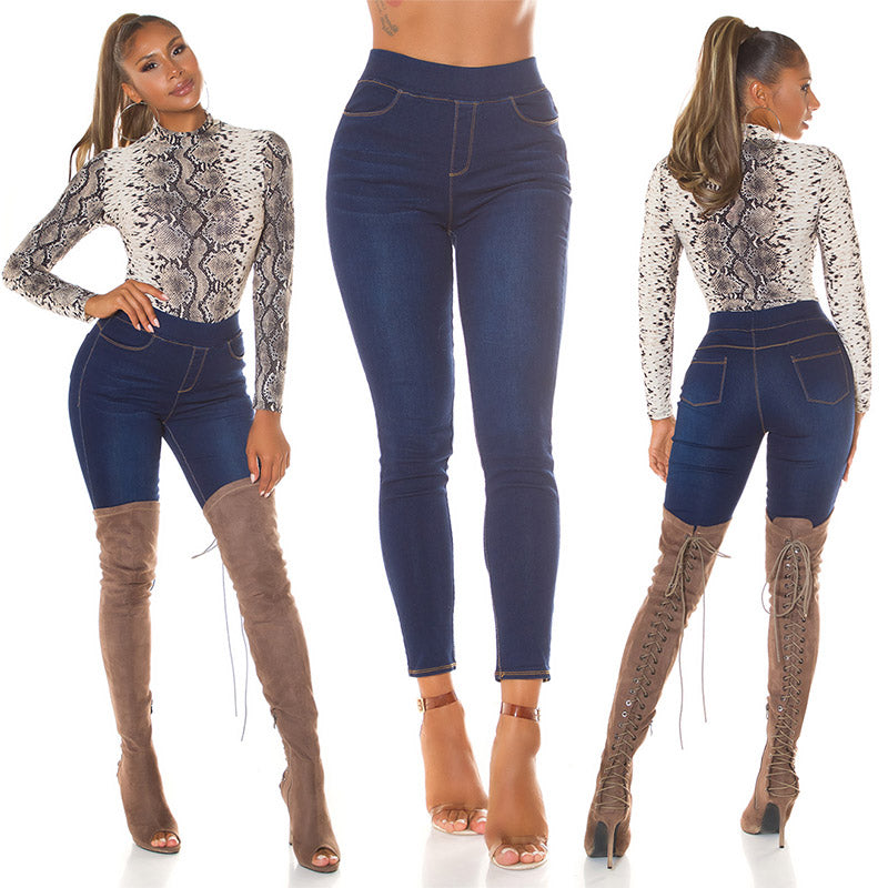 Seksowne legginsy z wysokim stanem