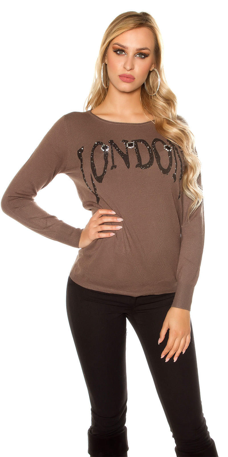 Modne pulli LONDON z koronką