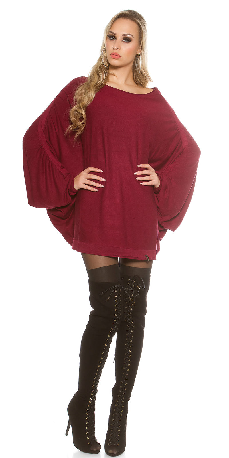 Modny sweter nietoperz Oversize AngelWings