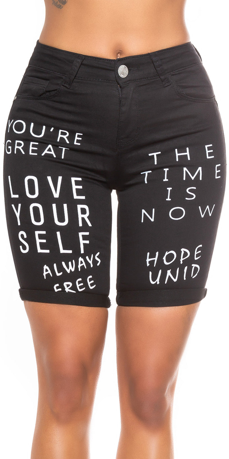 Seksowne jeansowe szorty LOVE YOURSELF