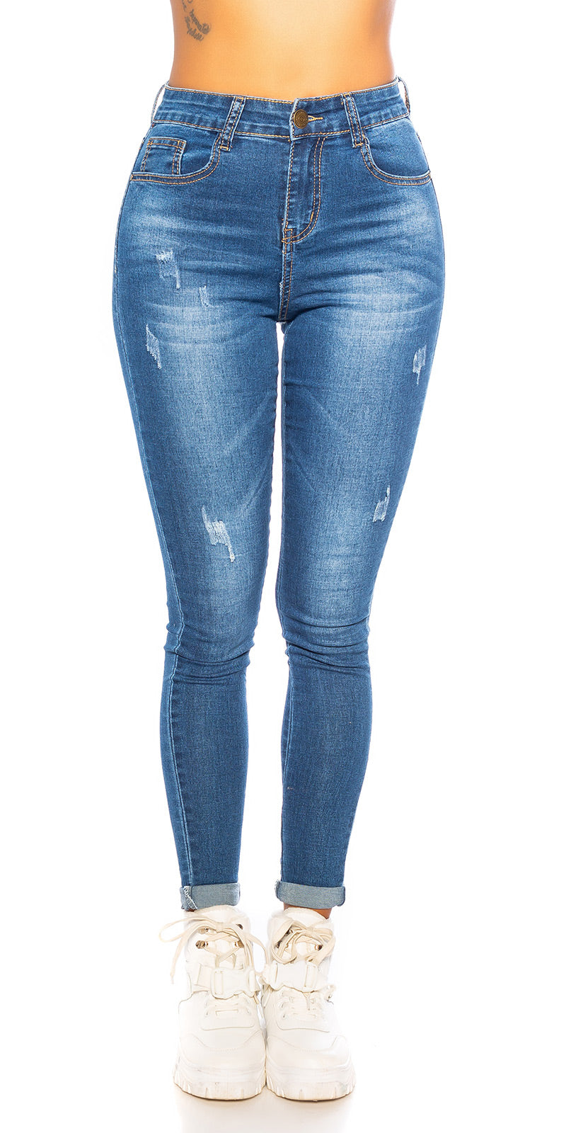 Seksowne jeansy Skinny Fashion