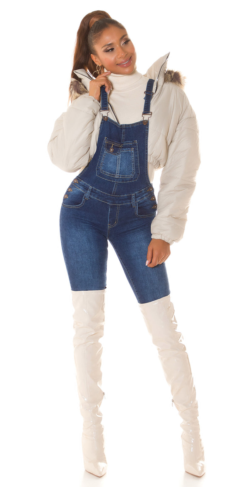 Seksowne jeansy Latzhose