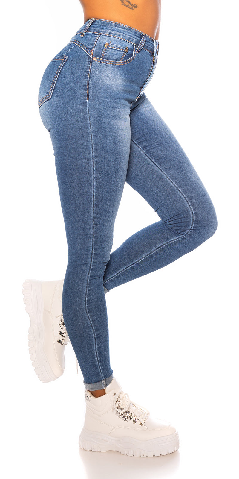 Seksowne jeansy skinny push-up