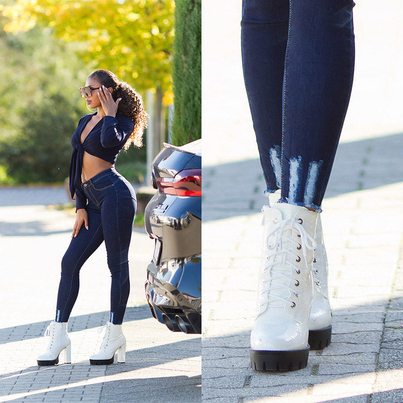 Seksowny wygląd jeansów push up