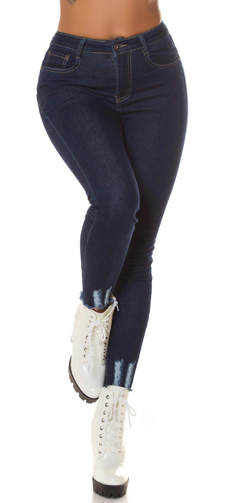 Seksowny wygląd jeansów push up