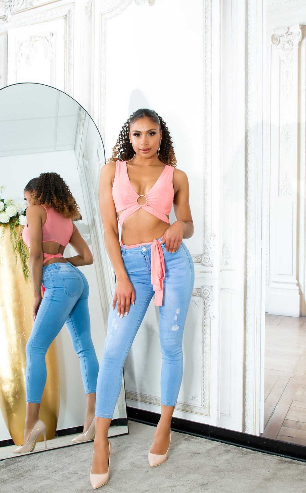 Seksowne jeansy Skinny Jeans w jasnym kolorze
