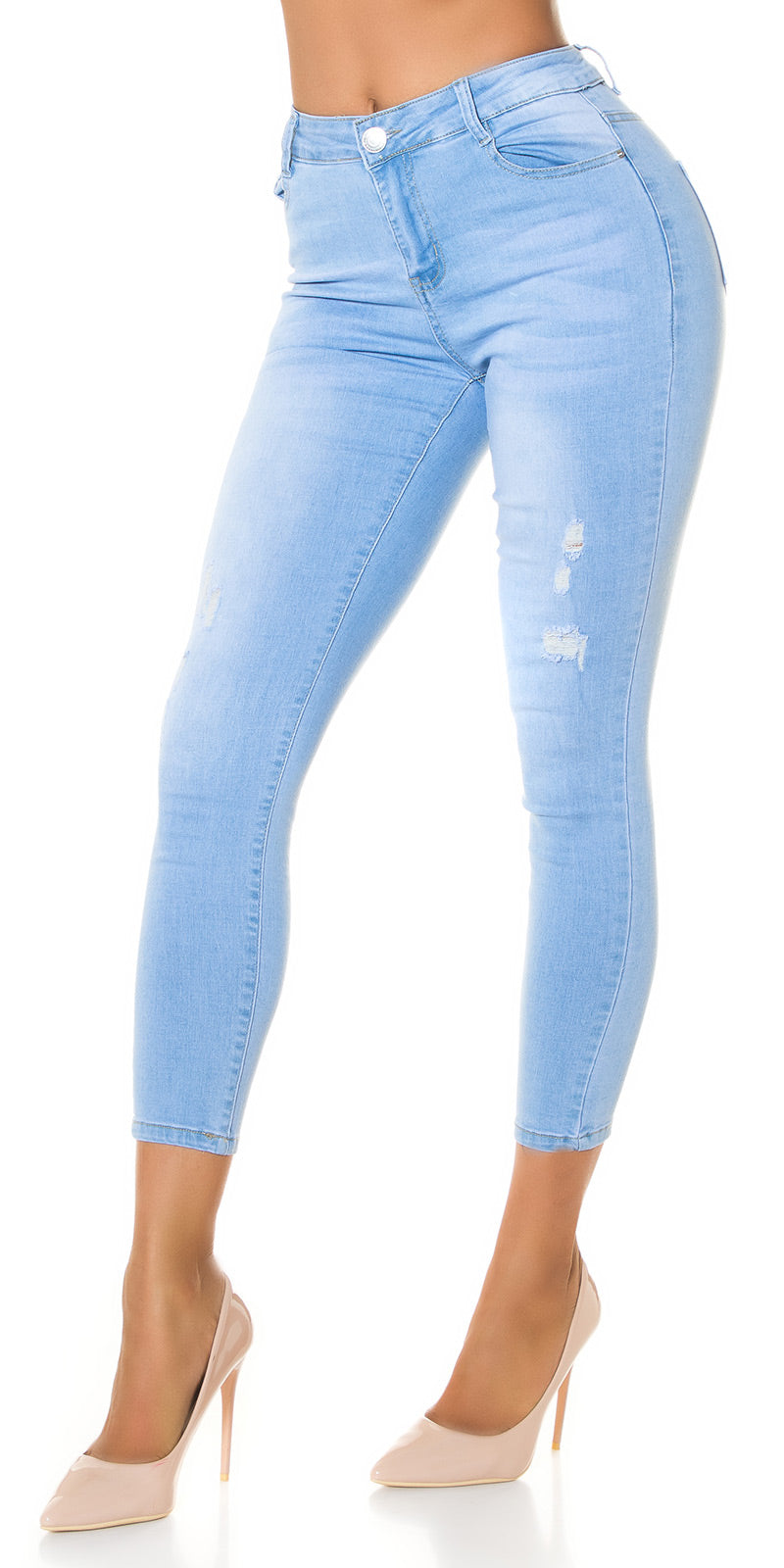 Seksowne jeansy Skinny Jeans w jasnym kolorze