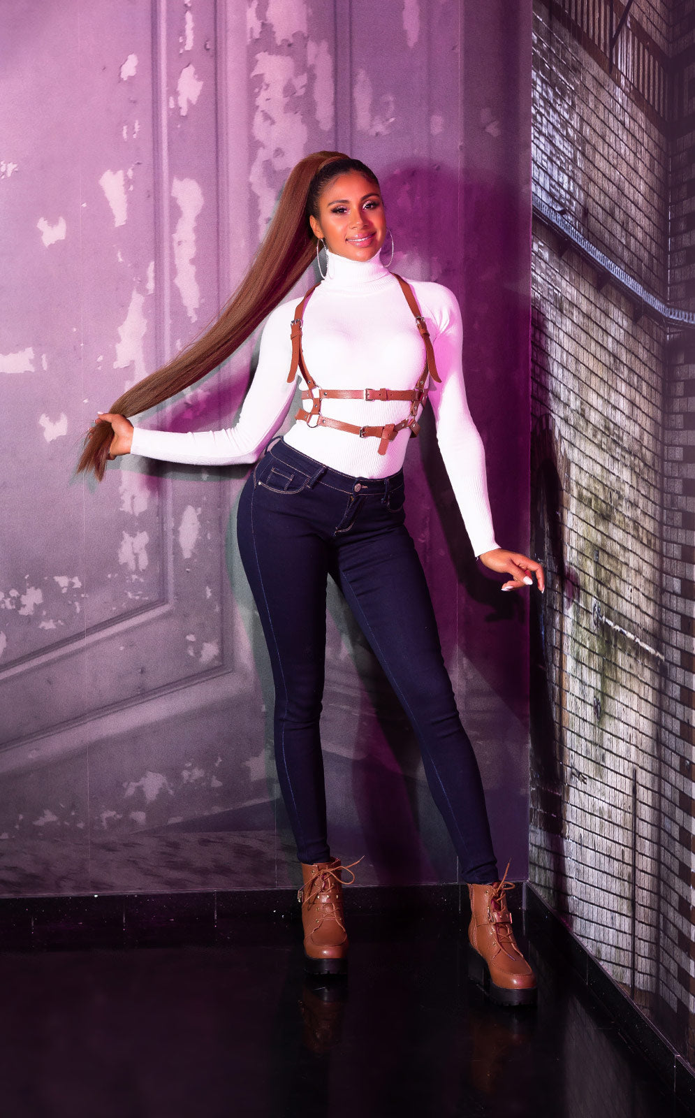 Seksowne jeansy Skinny Fashion