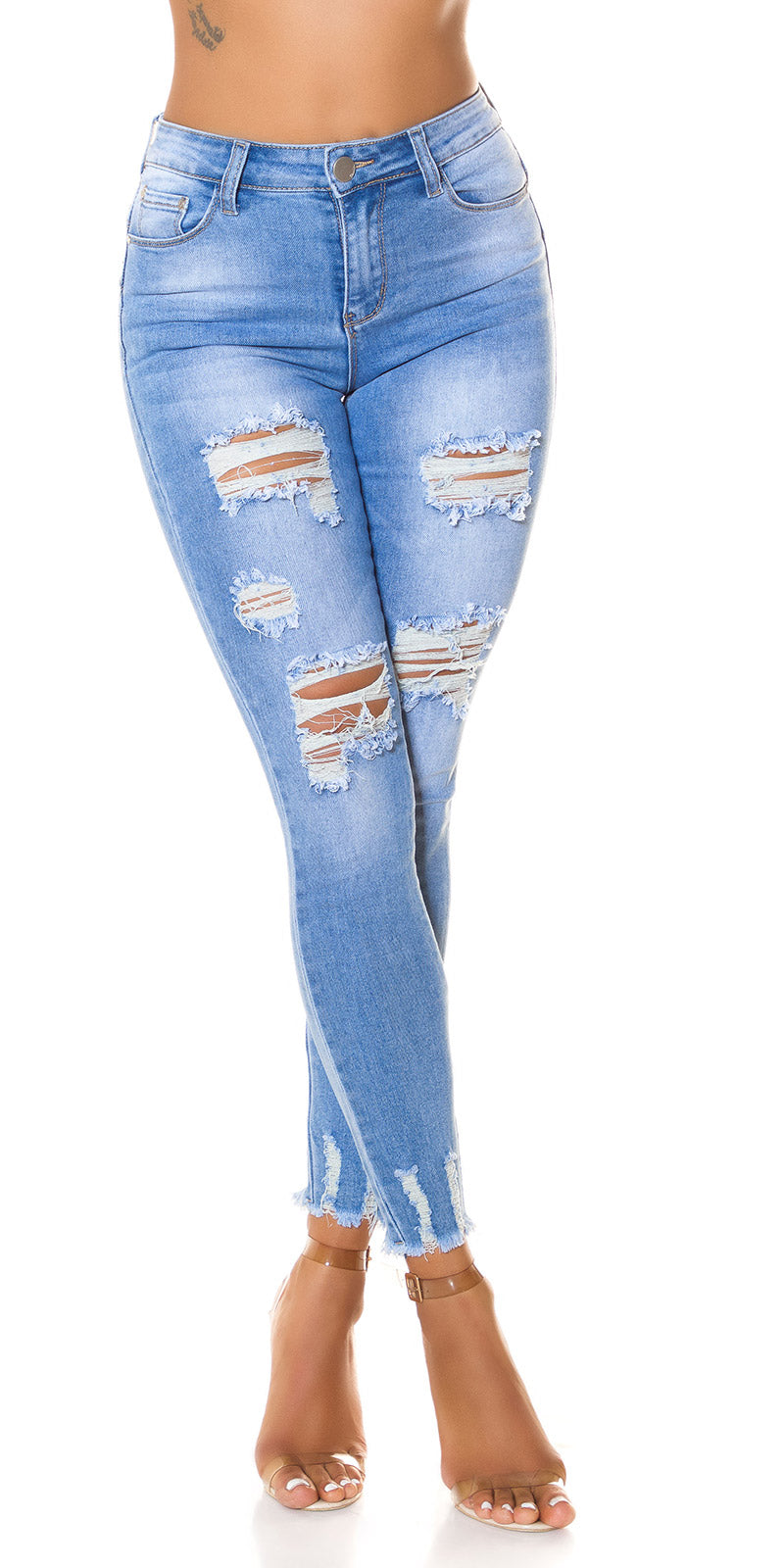 Seksowne jeansy Skinny Jeans z efektem push up