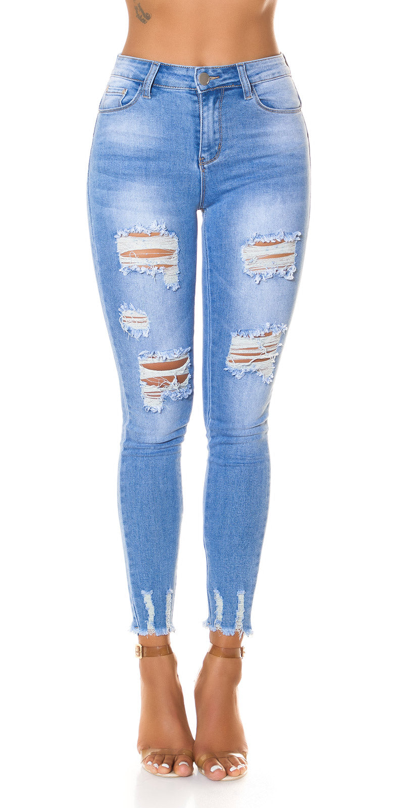Seksowne jeansy Skinny Jeans z efektem push up