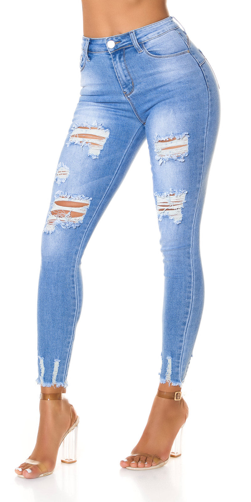 Seksowne jeansy Skinny Jeans z efektem push up
